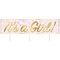 Beistle 11¾in. x 3Feet 11in. Plastic Jumbo Its A Girl! Yard Sign - 6 Pack